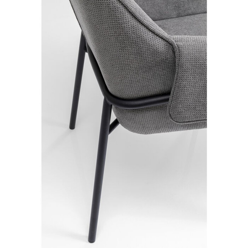 Chair with Armrest Bess Grey